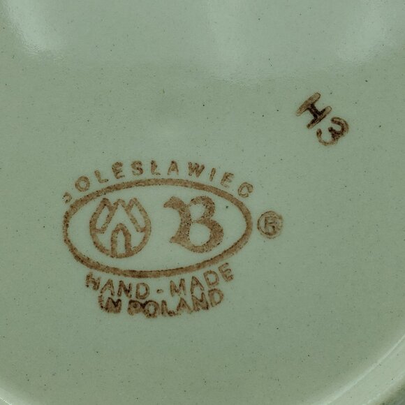 Polish Pottery Tuscan Grapes Salad Plate Handmade in Poland Grape Dessert Plate - Picture 4 of 6